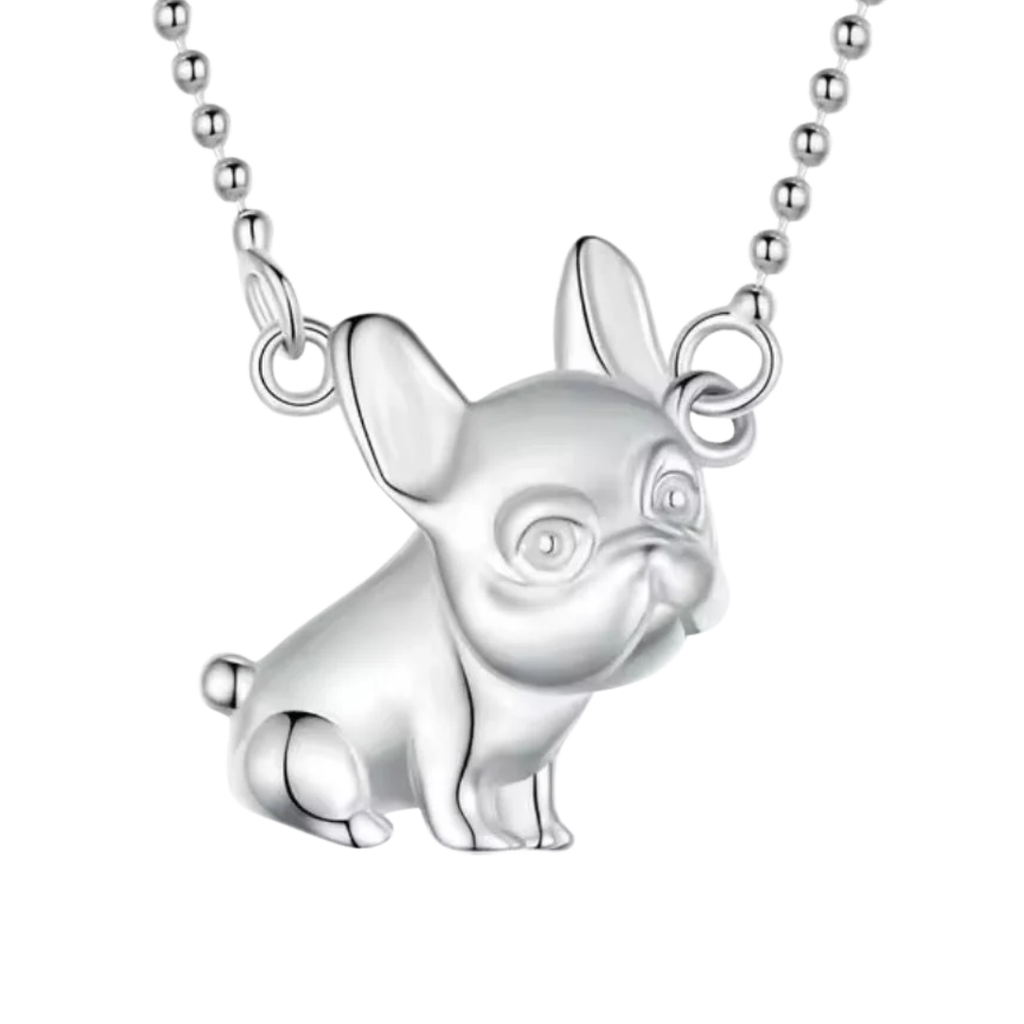 Collar Frenchie de plata 925