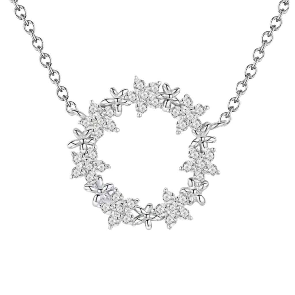 Collar Flores Eternas de plata 925