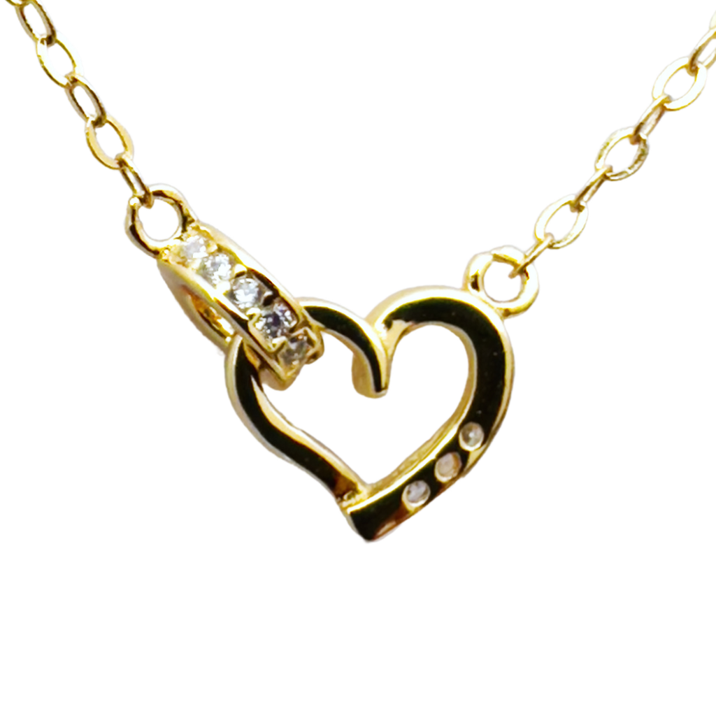 Collar Latido Dorado de plata 925
