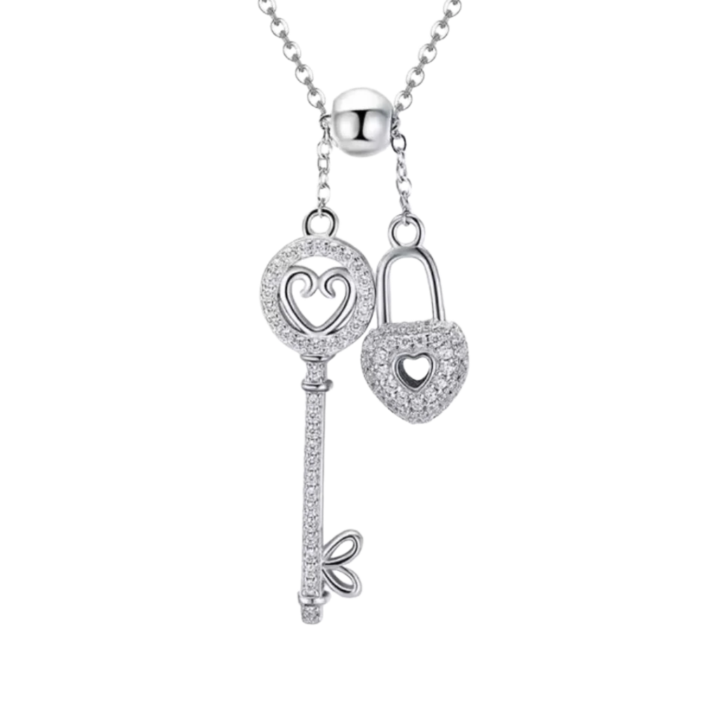 Collar Llave de Mi Amor de plata 925