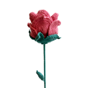 Rosa Mágica tejida 2 en 1 color rosa