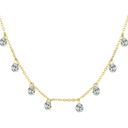 Collar Encanto Luminoso Dorado de plata 925